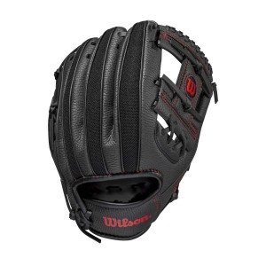 Wilson A200 2021 10 inch T-Ball Glove (Black/Red)
