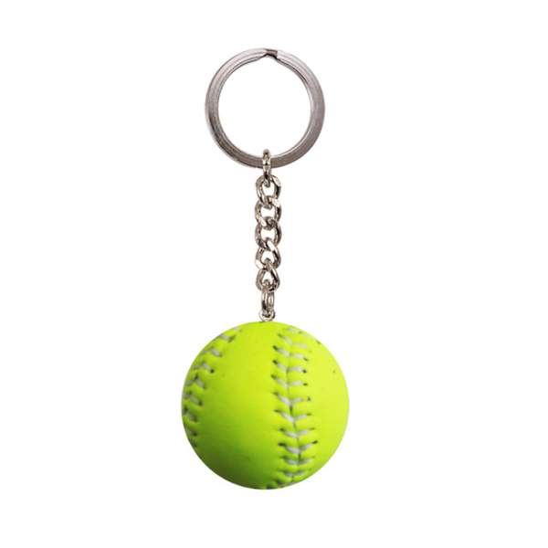 Easton Softball Ball Key Ring (Neon)